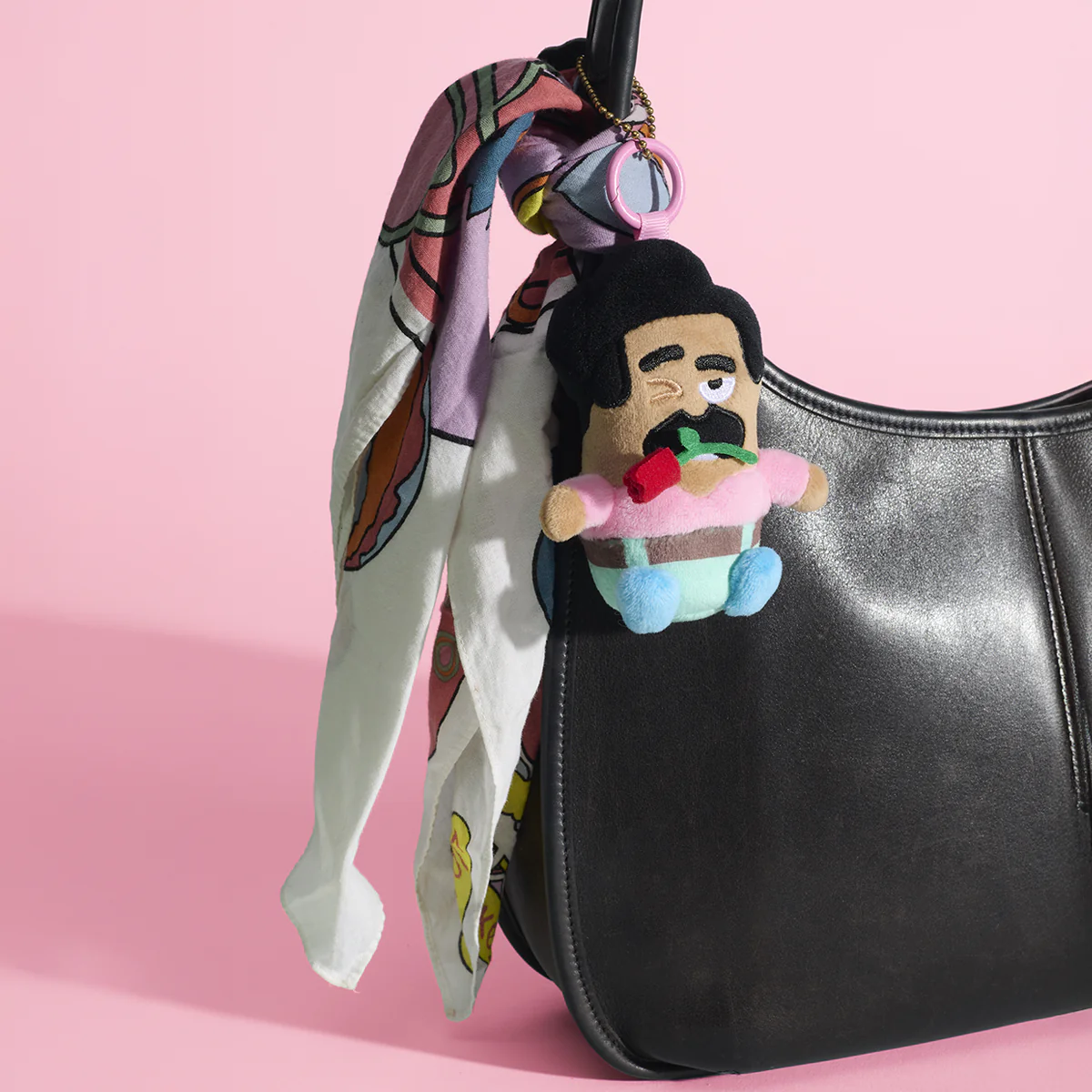 Oscar’s Rose Plushie Keychain - Image 3